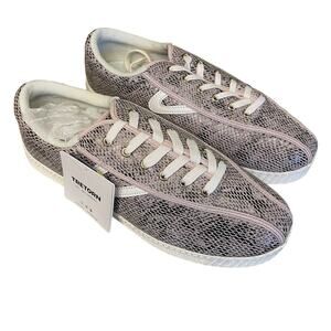 Tretorn Sneakers Shoes Leather / Faux Snakeskin Lace Up Comfort Insoles